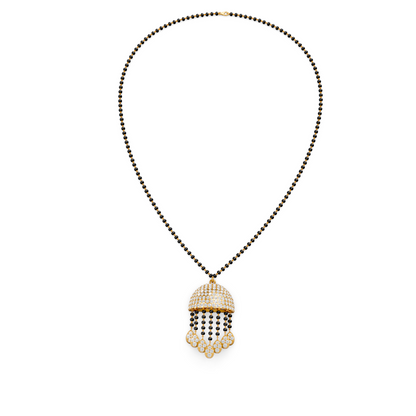 Dome Tassel Forever Lab Diamond Mangalsutra For Bride