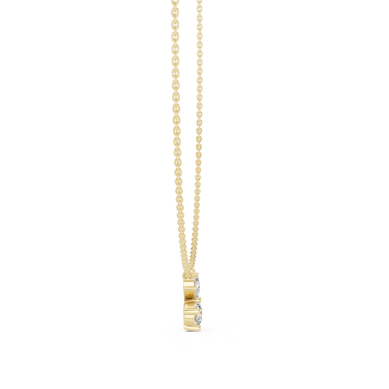 FloraLuxe Lab Diamond Pendant – Perfect Necklace For Teens & Women