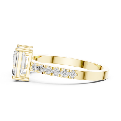 You & Me For Life Twin Spark Lab Diamond Ring