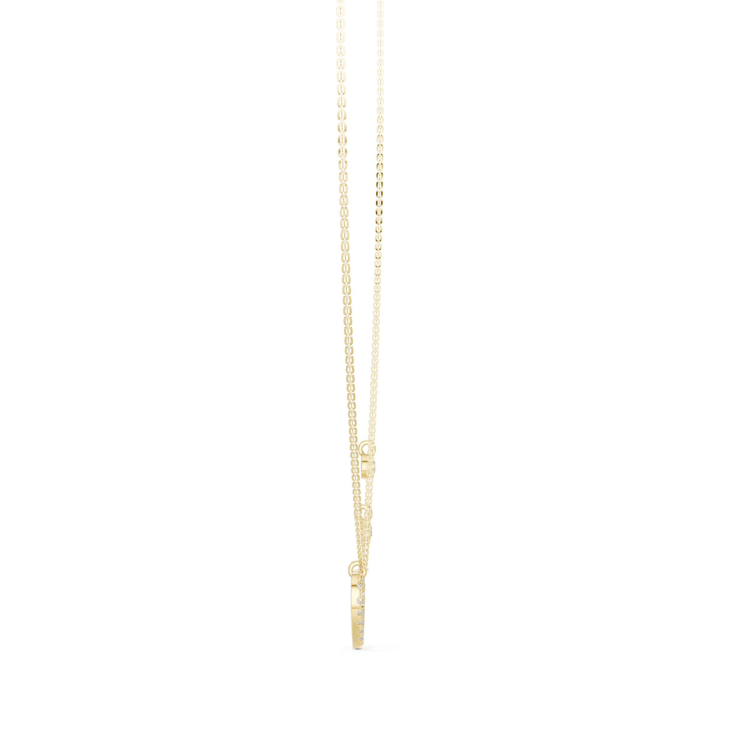 Heart Charm Lab Grown Diamond Necklace for Women | Love Pendant for Anniversary & Gift
