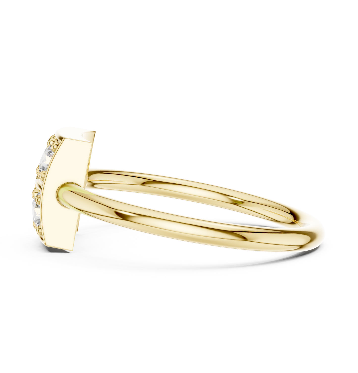 UrbanGrid – 0.24 Ct Lab Diamond Cluster Square Ring for Women