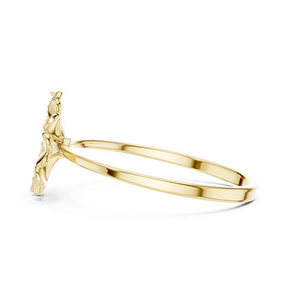 Eye Catchy Floral Shape Lab Created Diamond Ring For Women