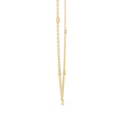 Dainty Lab Diamond Line Necklace Charms For Girls