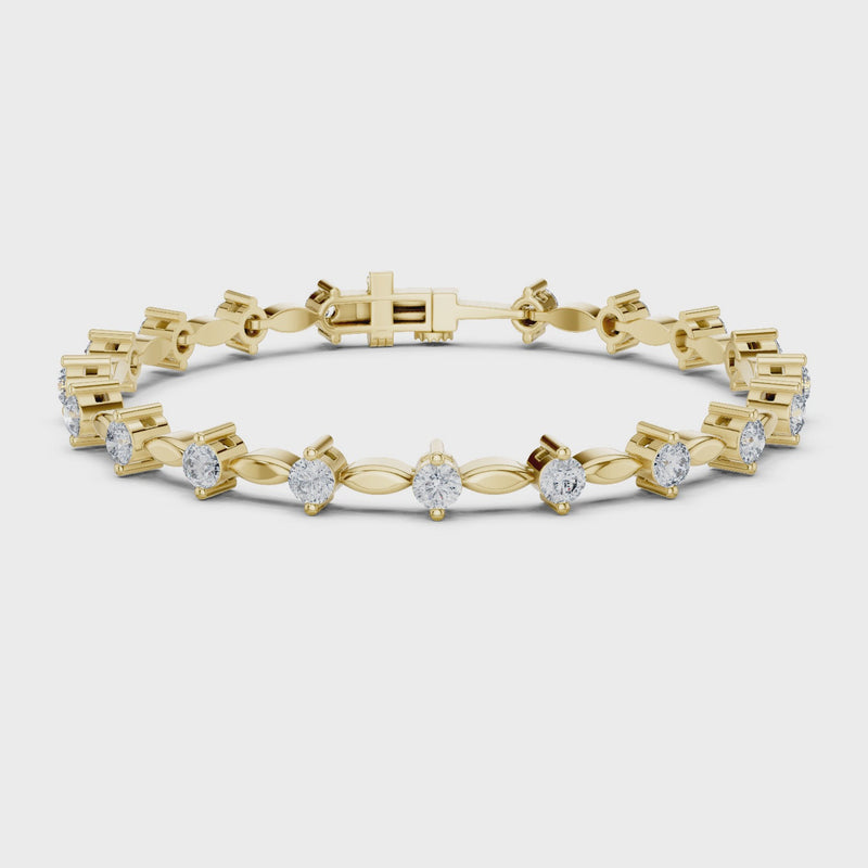 Aurora Grace Lab Diamond Tennis Bracelet For Women