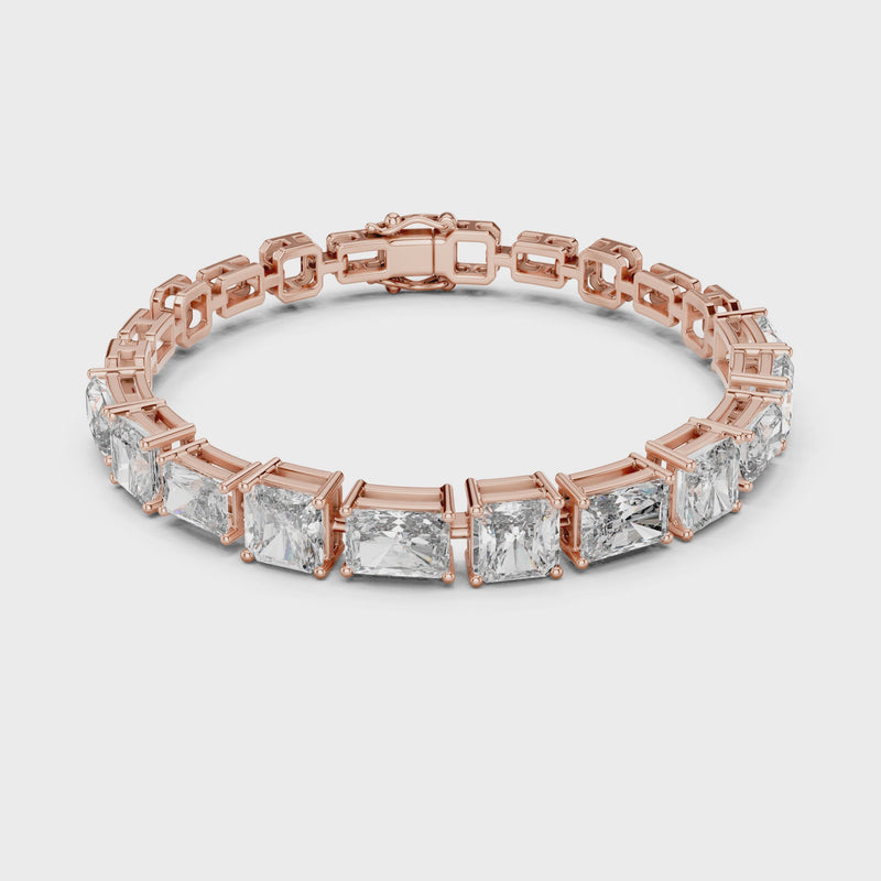 Minimal Lab Grown Diamond Bracelet For Women