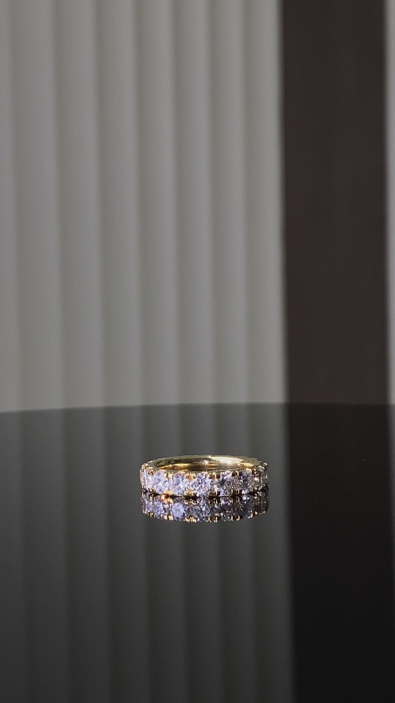 Classic Lab-Grown Diamond Eternity Band in Yellow Gold