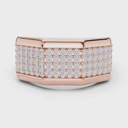 Men's Premium Lab Diamond Studded Statement Ring
