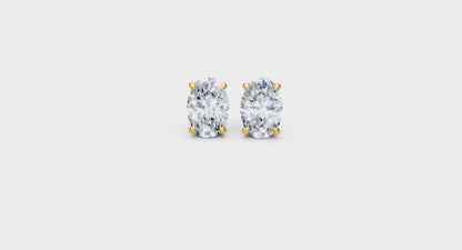 Classic Blissful Solitaire Lab Diamond Martini Studs Earrings