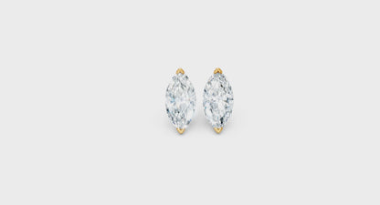 Classic Blissful Solitaire Lab Diamond Martini Studs Earrings