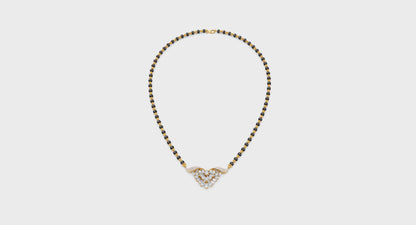 Hearts & Petals Lab Diamond Rich Look Mangalsutra For Women