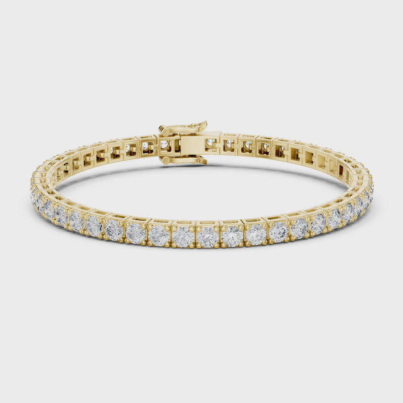 Eternal Brilliance Lab Diamond Tennis Bracelet – Round Cut Elegance For Working Professionals