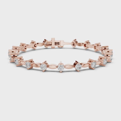 Aurora Grace Lab Diamond Tennis Bracelet For Women