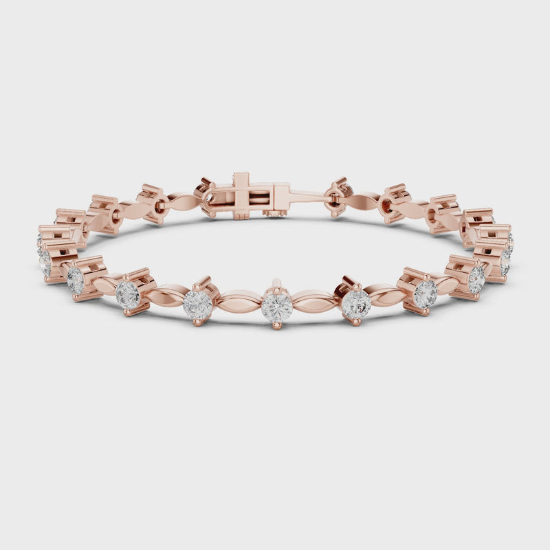 Aurora Grace Lab Diamond Tennis Bracelet For Women