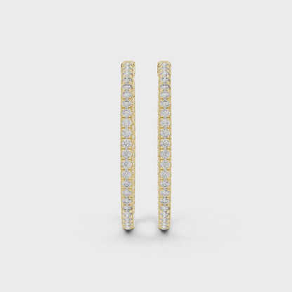 EverGlow – Lab Created Diamond Hoop Earrings for Women