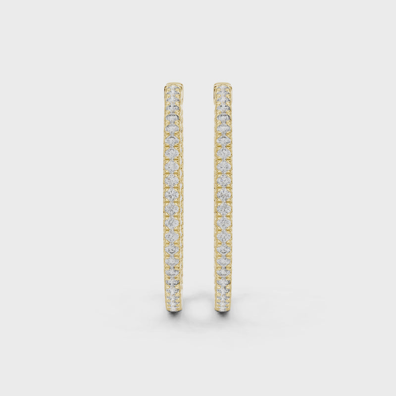 EverGlow – Lab Created Diamond Hoop Earrings for Women