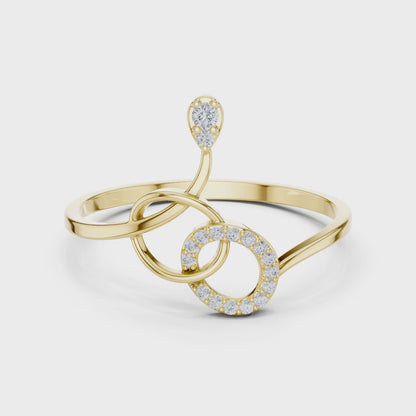 Infinity Knot Lab Grown Diamond Ring
