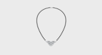 Hearts & Petals Lab Diamond Rich Look Mangalsutra For Women