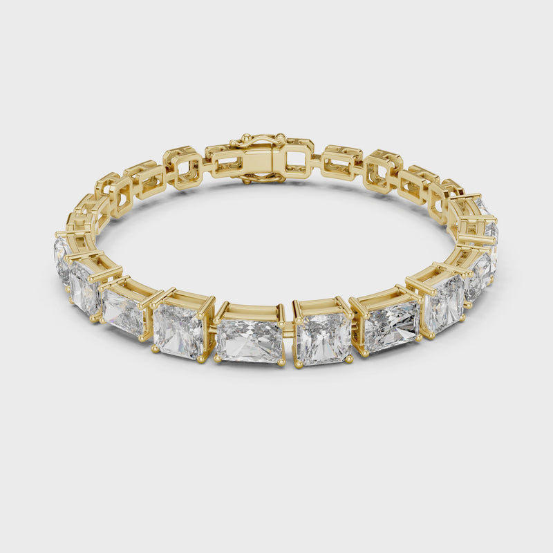 Minimal Lab Grown Diamond Bracelet For Women