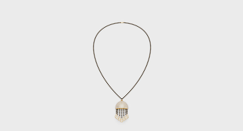 Dome Tassel Forever Lab Diamond Mangalsutra For Bride