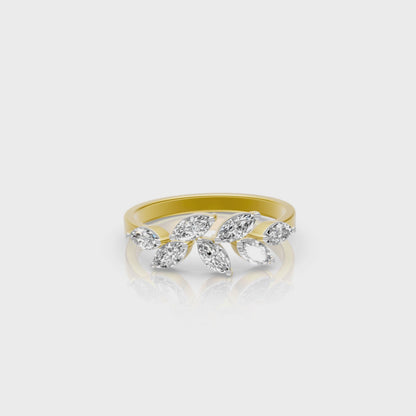 Petal Luxe Marquise Lab-Grown Diamond Statement Ring