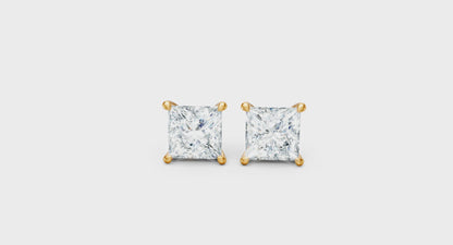 Classic Blissful Solitaire Lab Diamond Martini Studs Earrings