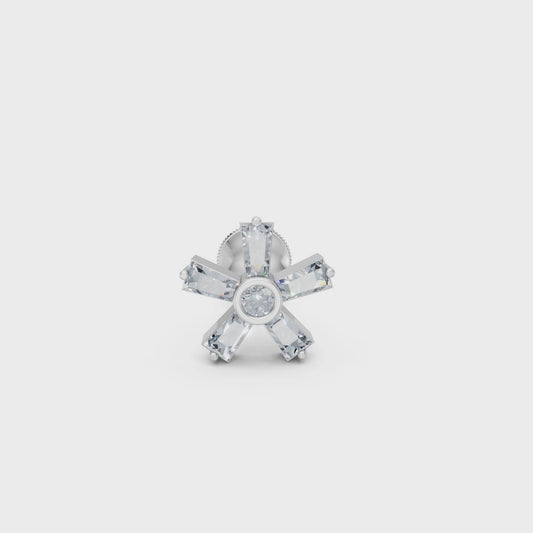Geometric Floral Lab Diamond Nosepin