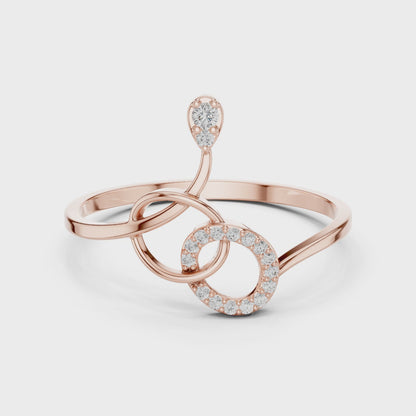 Infinity Knot Lab Grown Diamond Ring