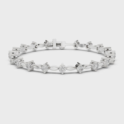 Aurora Grace Lab Diamond Tennis Bracelet For Women