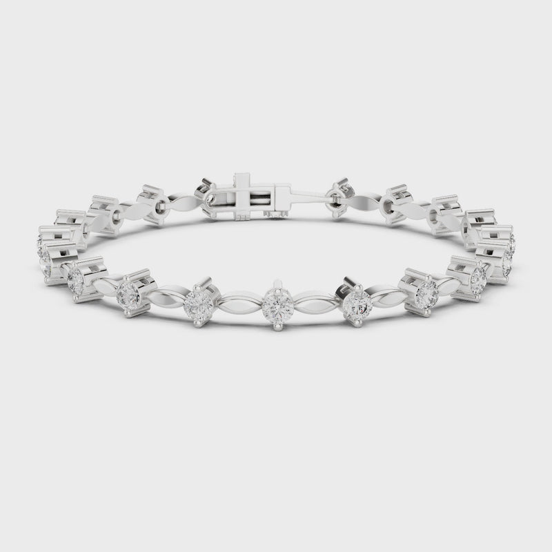 Aurora Grace Lab Diamond Tennis Bracelet For Women