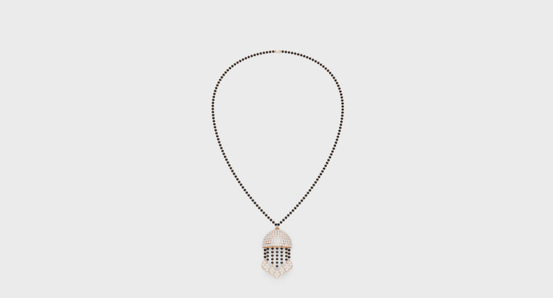 Dome Tassel Forever Lab Diamond Mangalsutra For Bride