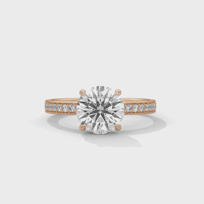 2 Carat Round Women's Classic Solitaire Lab Diamond Engagement/ Wedding Ring