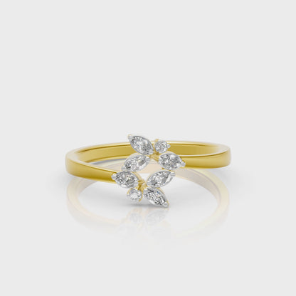 Floral Grace Lab Diamond Ring