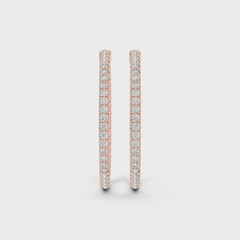 EverGlow – Lab Created Diamond Hoop Earrings for Women
