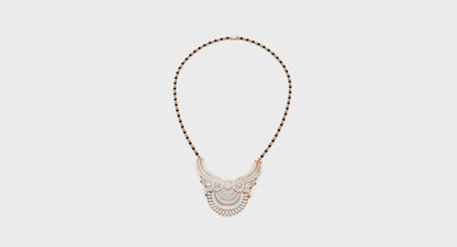 Maharani Style Grand Lab Diamond Bridal Mangalsutra For Women