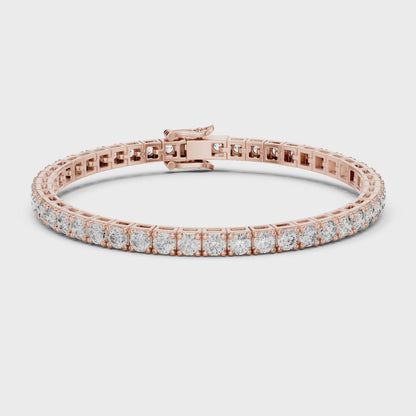 Eternal Brilliance Lab Diamond Tennis Bracelet – Round Cut Elegance For Working Professionals