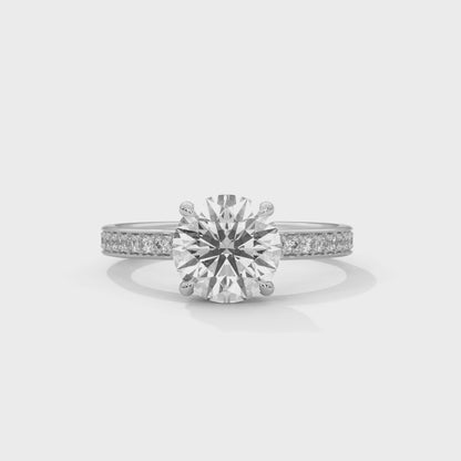 2 Carat Round Women's Classic Solitaire Lab Diamond Engagement/ Wedding Ring