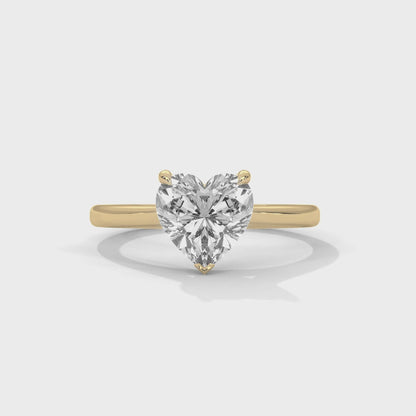 TrueHeart 2 Carat Lab Diamond Solitaire Ring – Pure Love for Her