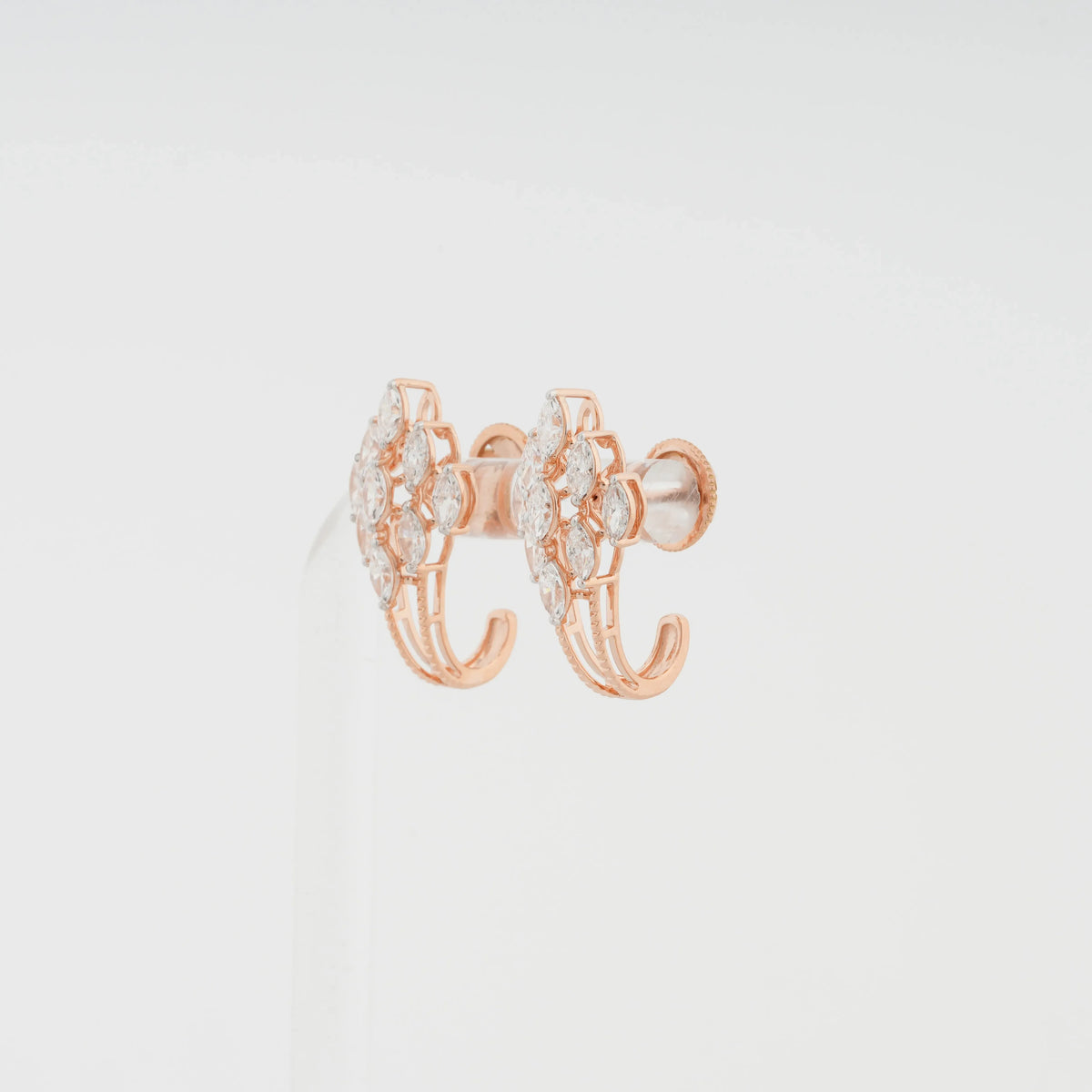 Aurelia Marquise Cluster Diamond Jacket Earrings