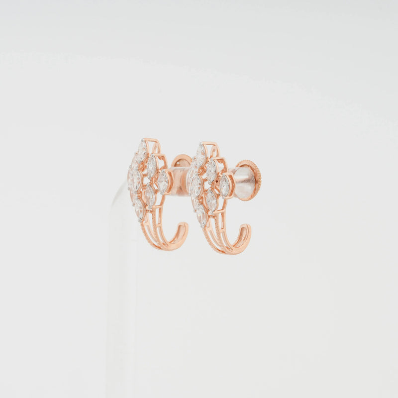 Aurelia Marquise Cluster Diamond Jacket Earrings