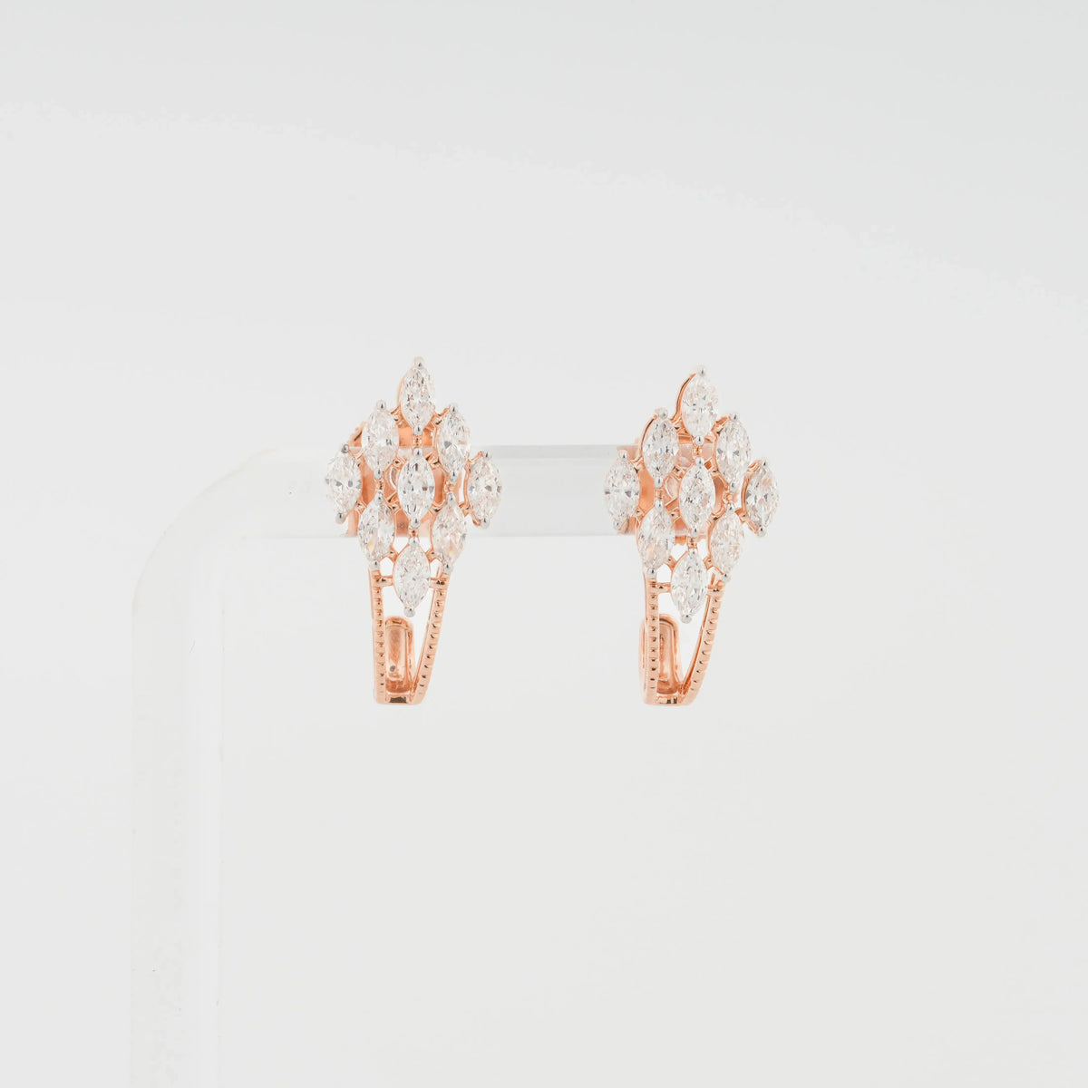 Aurelia Marquise Cluster Diamond Jacket Earrings