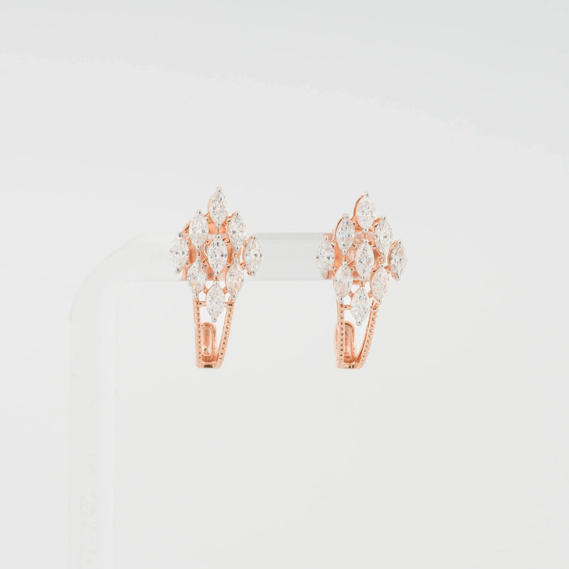 Aurelia Marquise Cluster Diamond Jacket Earrings