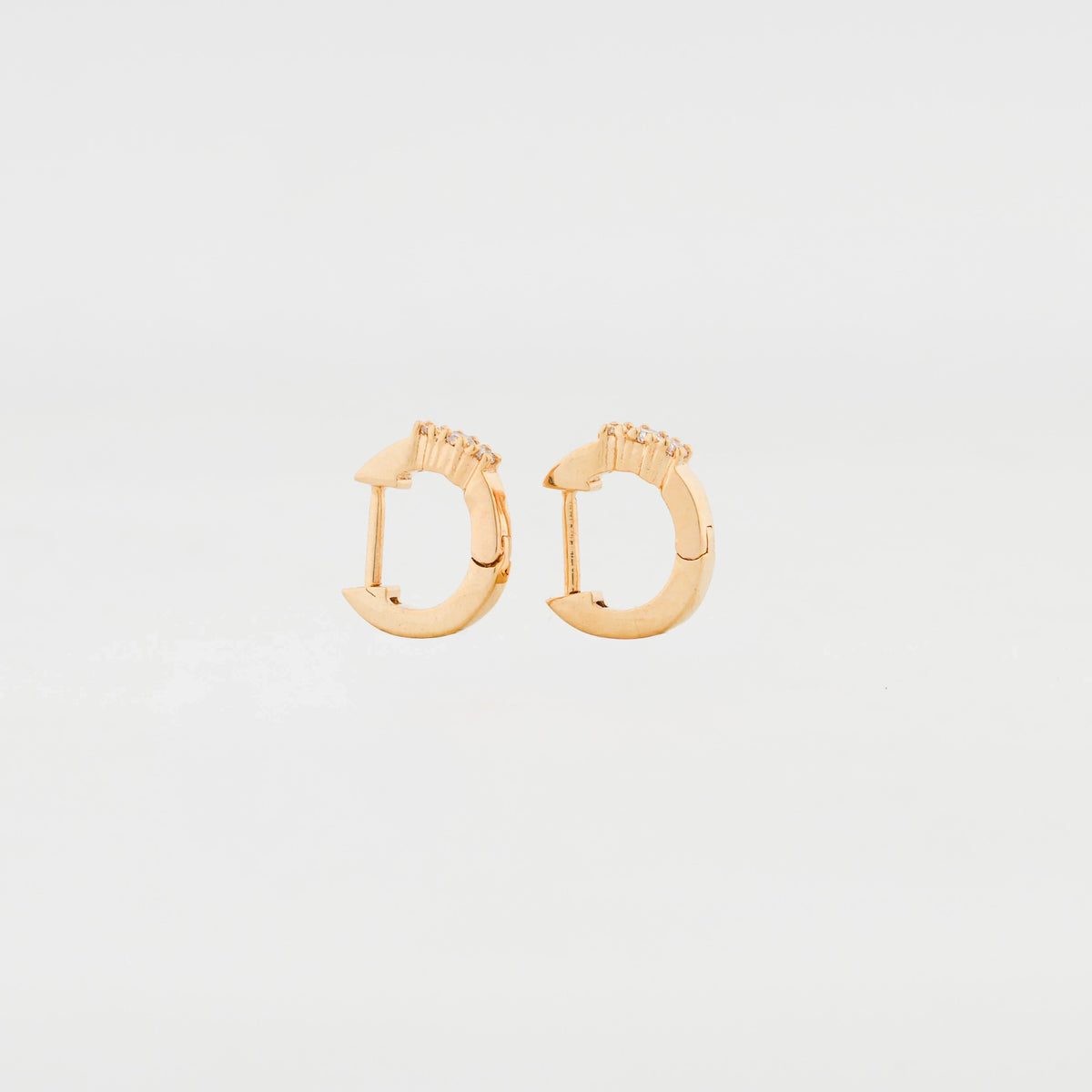 Trio Petite Diamond Huggie Earrings