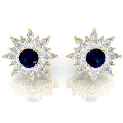 Aura Detachable Lab Diamond Pendant with Matching Studs Set