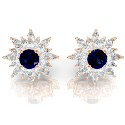 Aura Detachable Lab Diamond Pendant with Matching Studs Set