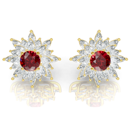 Aura Detachable Lab Diamond Pendant with Matching Studs Set