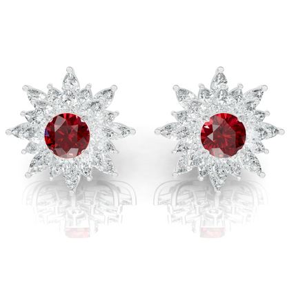 Aura Detachable Lab Diamond Pendant with Matching Studs Set