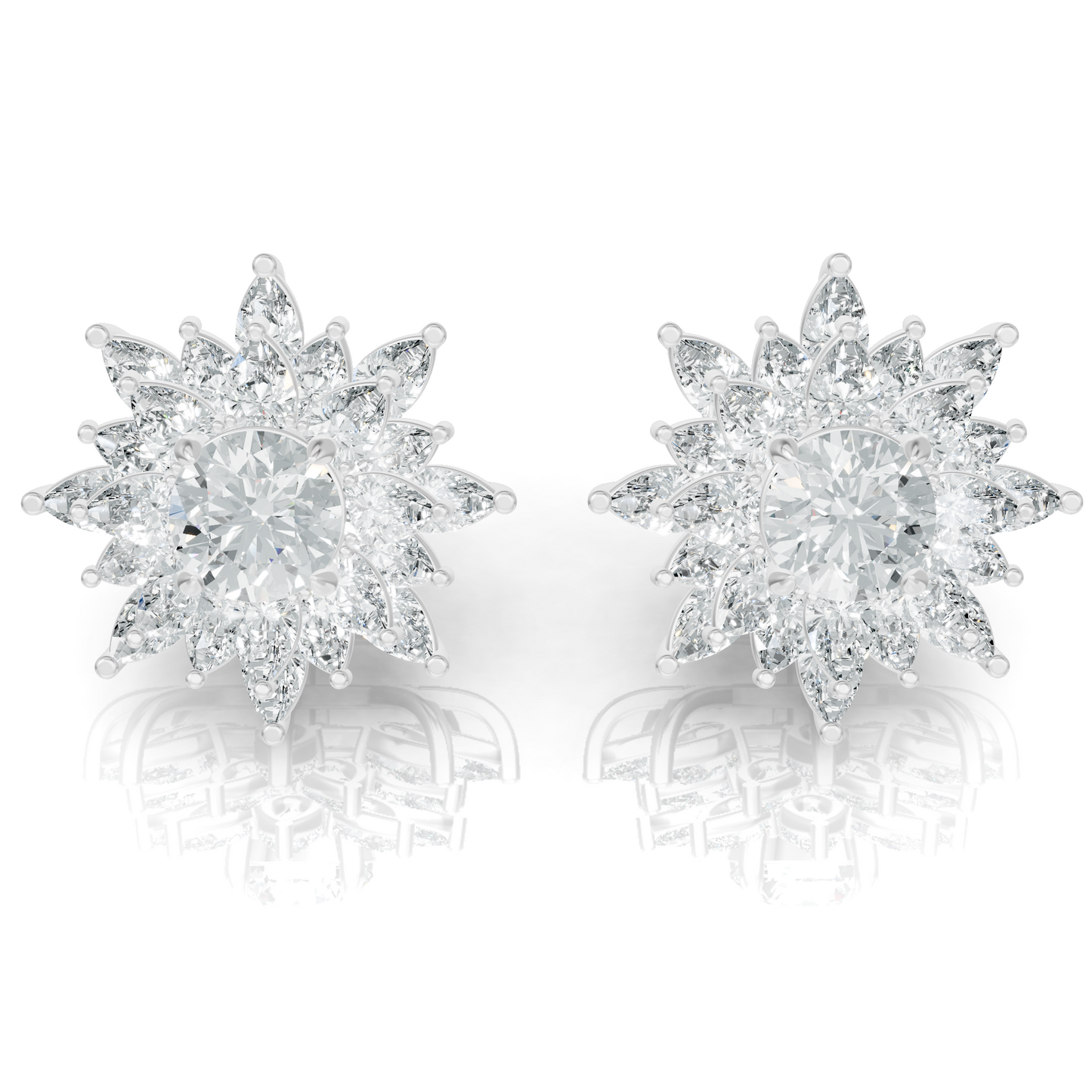 Aura Detachable Lab Diamond Pendant with Matching Studs Set