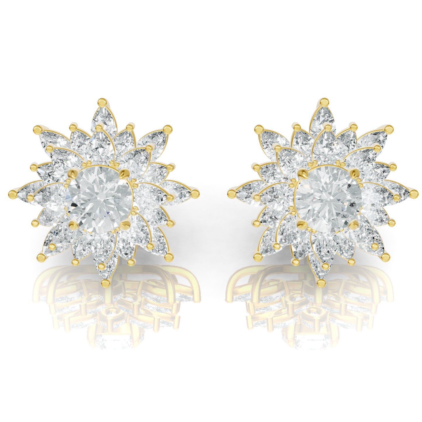 Aura Detachable Lab Diamond Pendant with Matching Studs Set