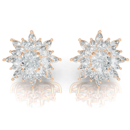 Aura Detachable Lab Diamond Pendant with Matching Studs Set