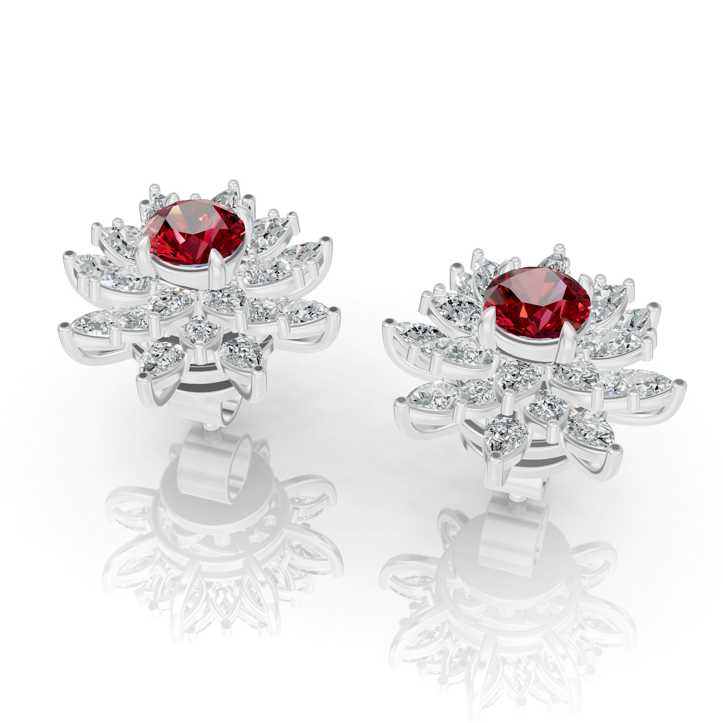 Aura Detachable Lab Diamond Pendant with Matching Studs Set